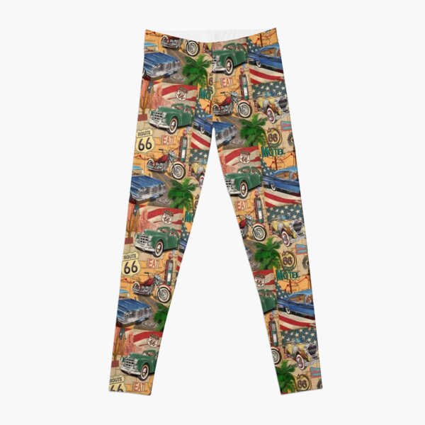 Route 66 Leggings for Sale