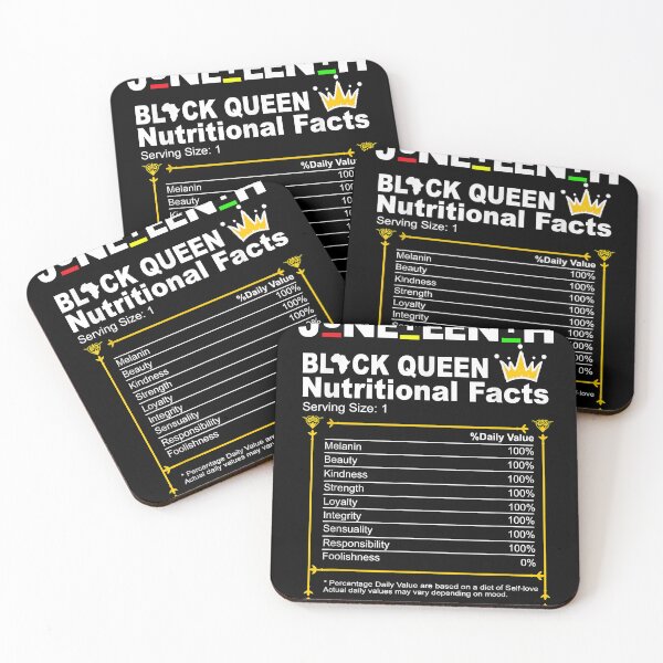 Item preview, Adaptive Juneteenth Black Queen Nutritional Facts Black Womens Girls Funny designed and sold by PhatriciaCarter.