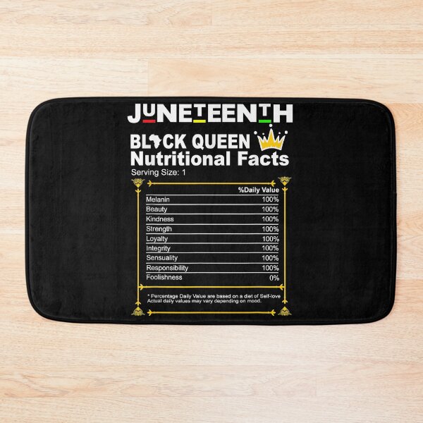 Item preview, Adaptive Juneteenth Black Queen Nutritional Facts Black Womens Girls Funny designed and sold by PhatriciaCarter.