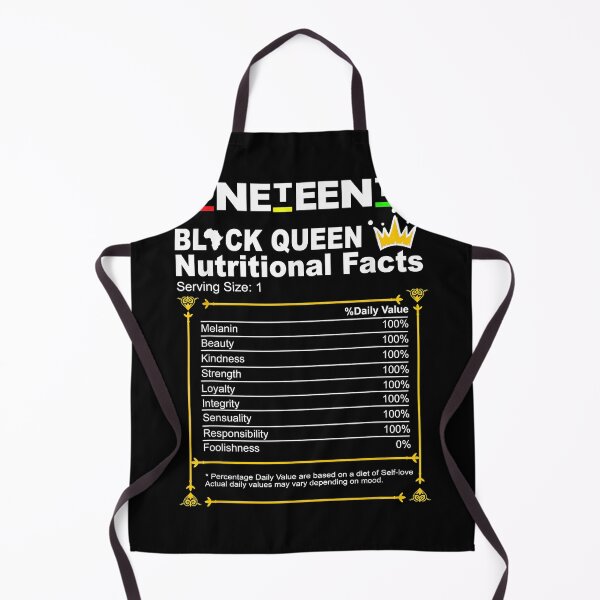 Item preview, Adaptive Juneteenth Black Queen Nutritional Facts Black Womens Girls Funny designed and sold by PhatriciaCarter.