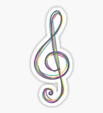 Treble Clef Sticker