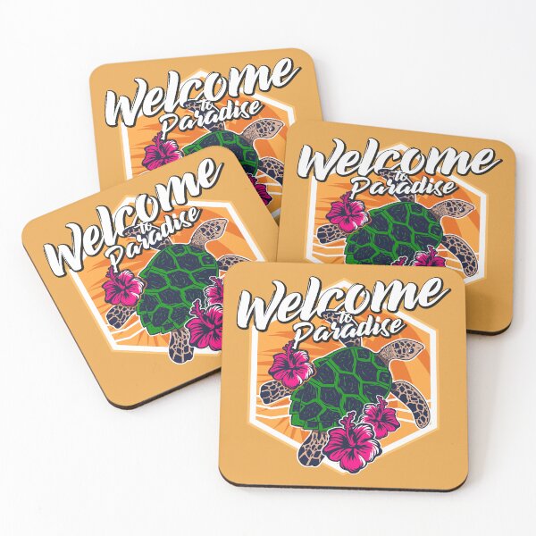 Item preview, Welcome to Paradise — Travel motivation quotes, lettering designed and sold by GreekTavern1979.