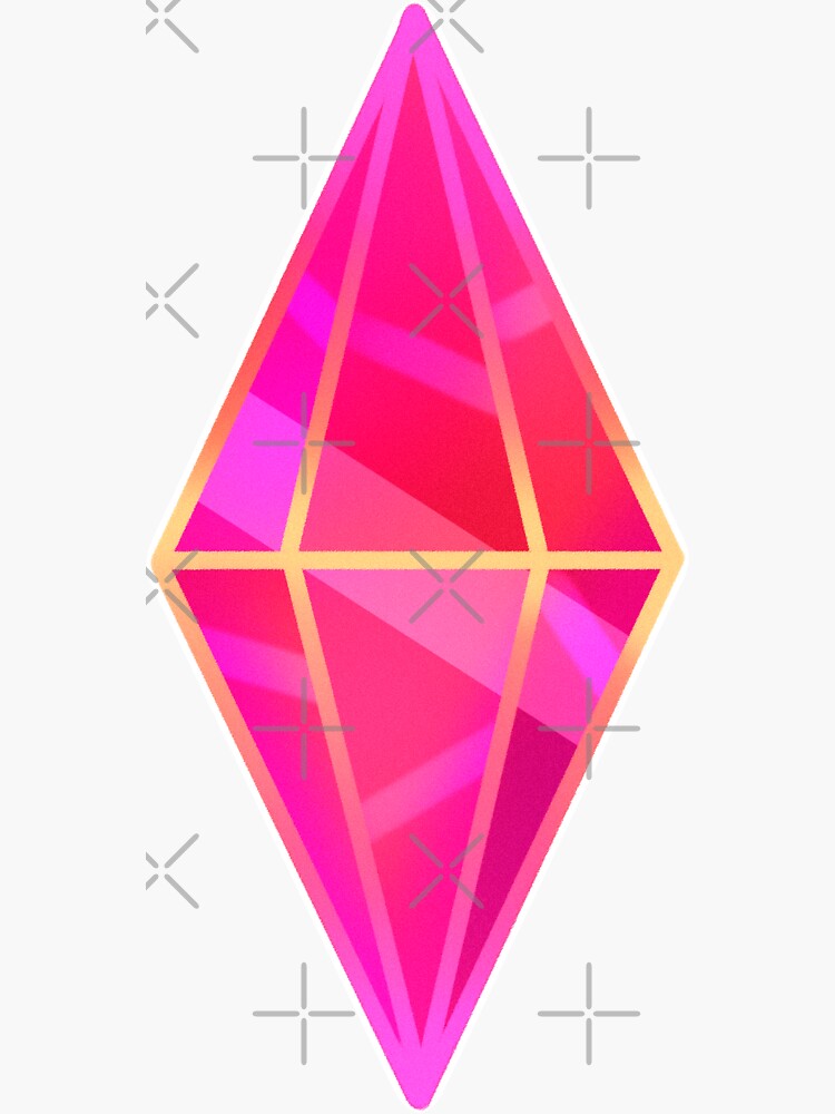 Pink Plumbob Sims 4 Sticker For Sale By Feannaart Redbubble