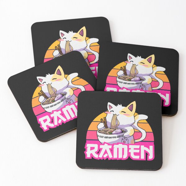 Item preview, Cute Funny Cat Eating Tasty Ramen Noodle  Kawaii Neko  Cute Ramen Cat  Japanese Noodle  Funny An designed and sold by Vinnie Auer.