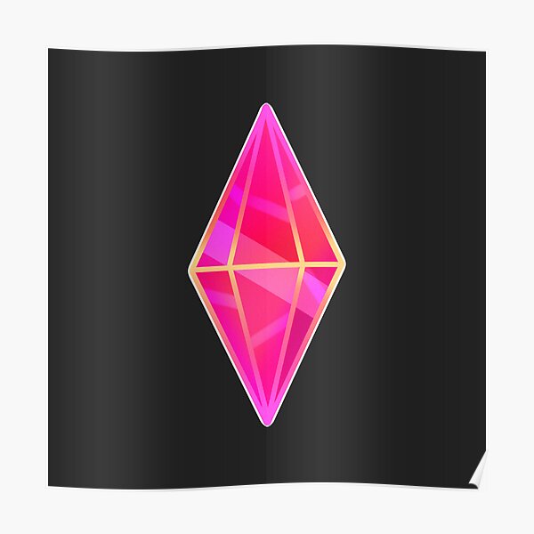 Pink Plumbob Sims 4 Poster For Sale By Feannaart Redbubble