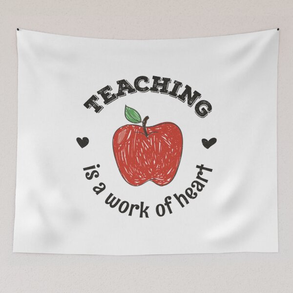Item preview, Teaching Is A Work Of Heart  Trendy Back To School Design For Students and Teachers designed and sold by KhanhHoass.