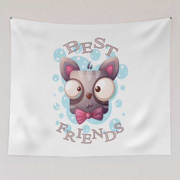 Item preview, Best friends funky looking dog cartoon designed and sold by aventi24.