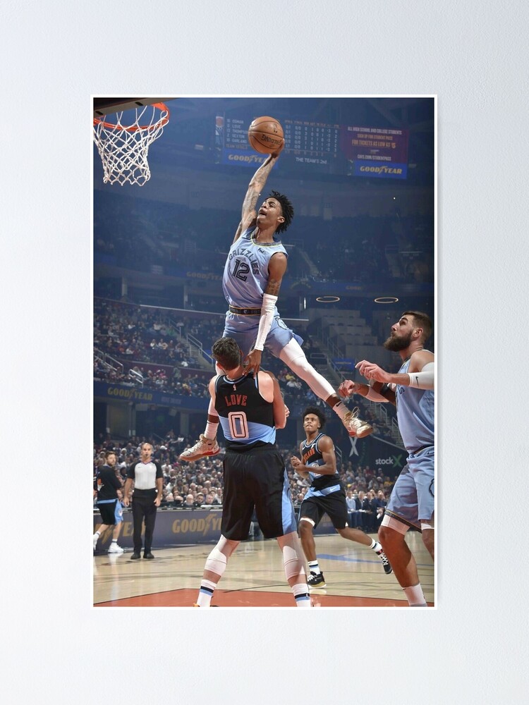 Ja Morant Poster Canvas Grizzlies Basketball Posters Dunk for Wall Decor  Boys Be