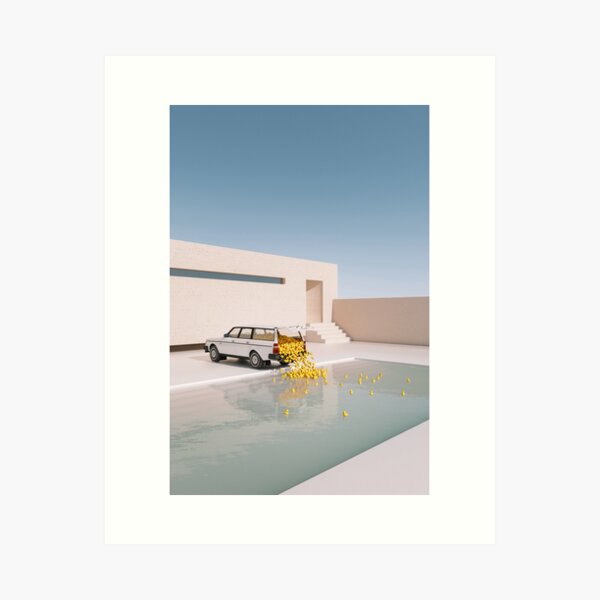 Duck Pool Art Print