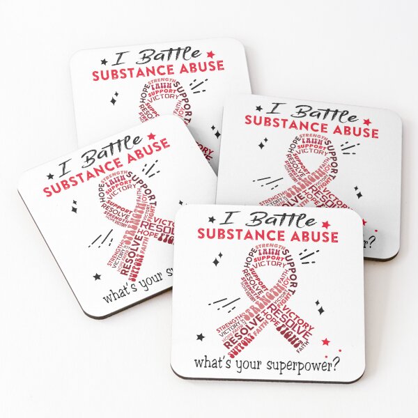 Item preview, Substance Abuse Warrior, I Battle Substance Abuse What's Your Superpower? designed and sold by Greggwillard.