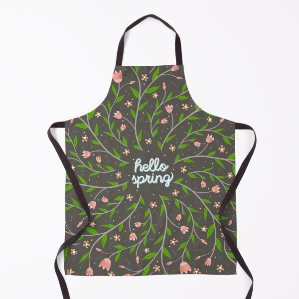 Item preview, Hello Spring | Cute And Beautiful Flowers And Green Leaves Pattern designed and sold by HarrysMomStudio.