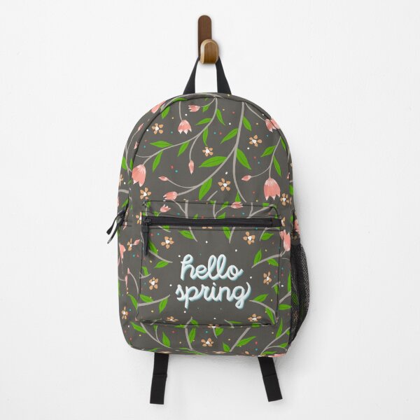 Item preview, Hello Spring | Cute And Beautiful Flowers And Green Leaves Pattern designed and sold by HarrysMomStudio.