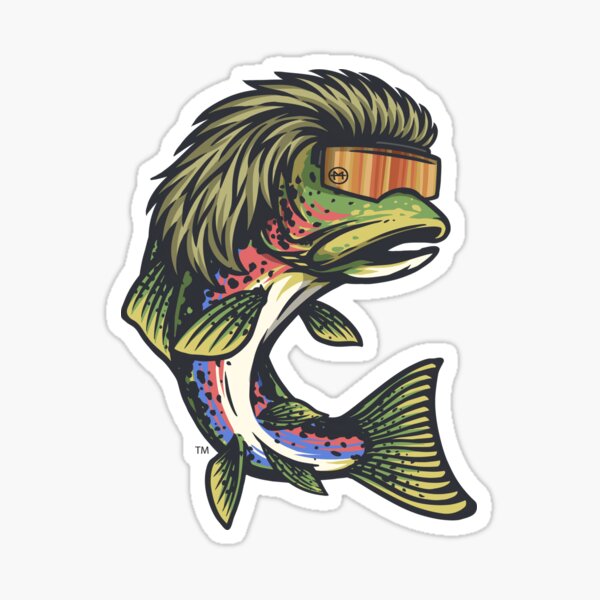 Trout Mullet Sticker