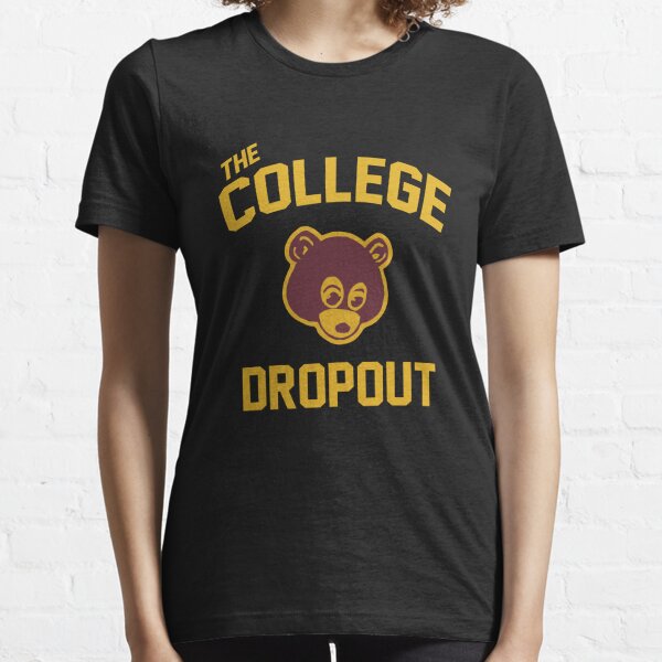 Unisex College Dropout Bear Tee Hip hop Tee Tshirt Rap Kanye West T shirt T  shirt Trends