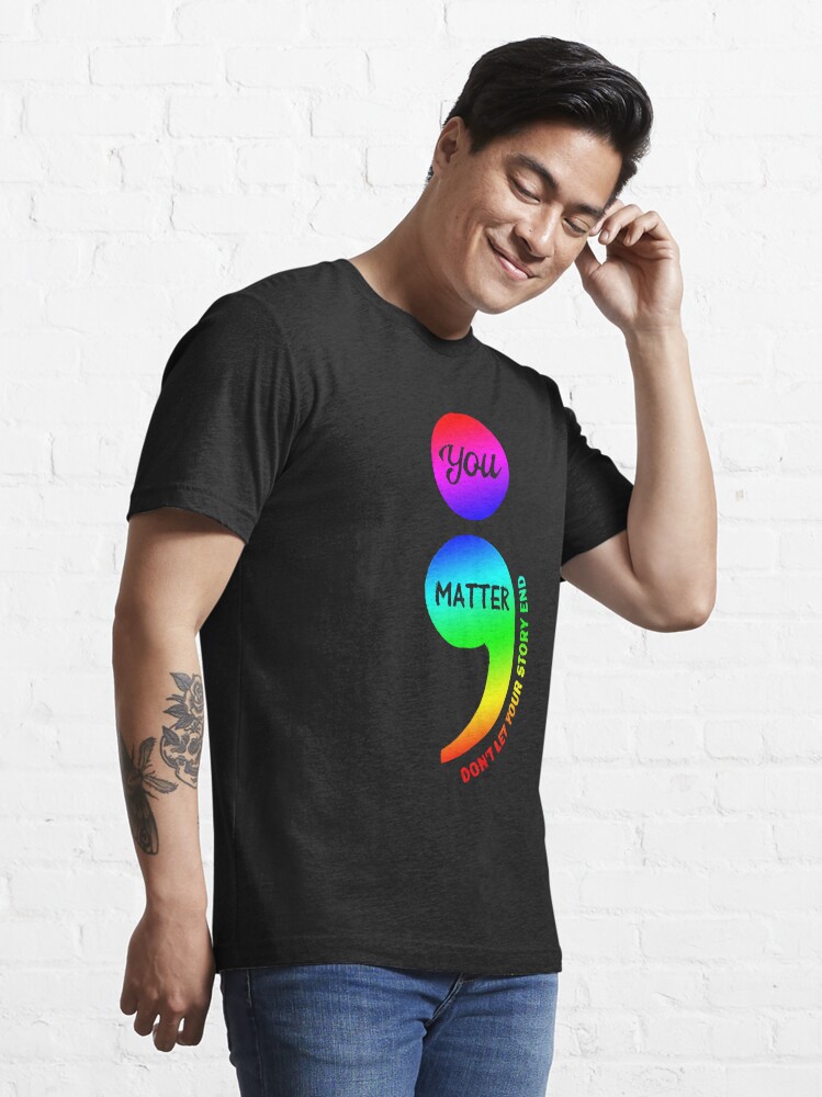 Semicolon Mental Health Awareness Shirt' Men's T-Shirt