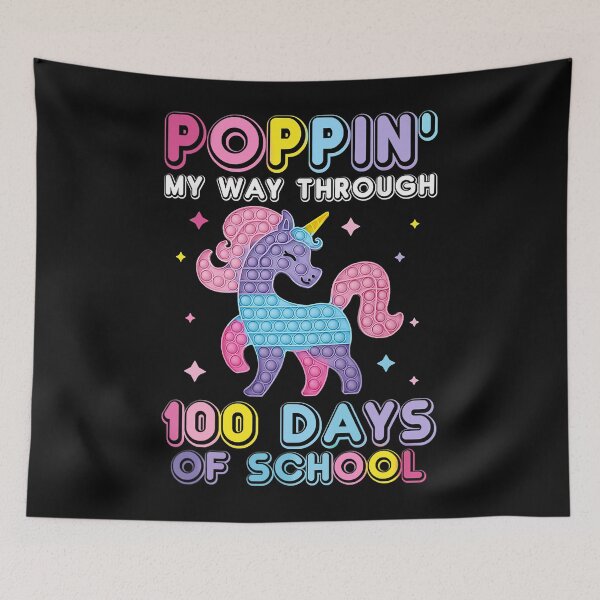 Item preview, Poppin' My Way Through 100 Days Of School Unicorn Pop It designed and sold by douglasgary019.