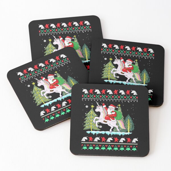 Item preview, Santa Claus Riding Unicorn Christmas designed and sold by douglasgary019.