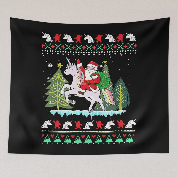 Item preview, Santa Claus Riding Unicorn Christmas designed and sold by douglasgary019.