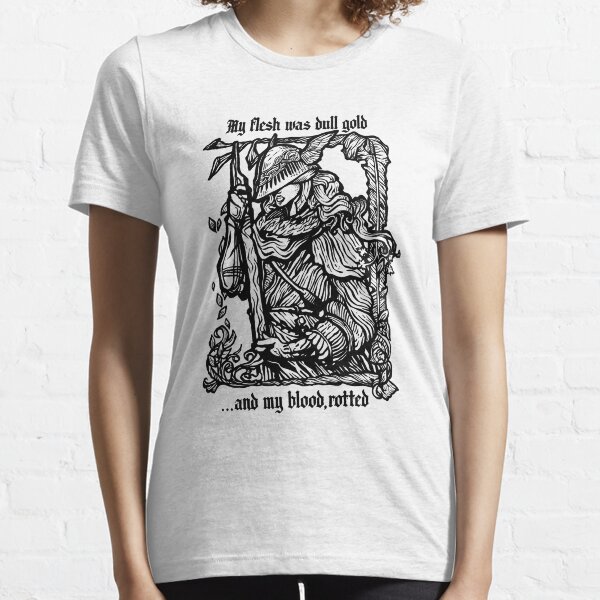 Elden Ring Malenia Flesh Dull Gold Blood Rotted Essential T-Shirt