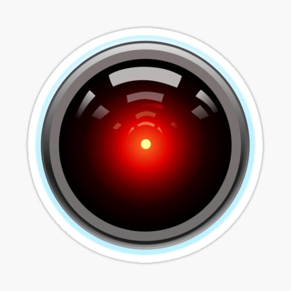 Artificial Intelligence. HAL 9000. AI. Computer Eye. Sticker Sticker