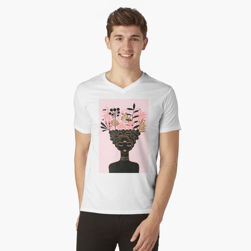Aperçu de l'œuvre T-shirt col V créée et vendue par anneamanda.