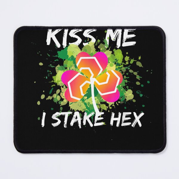 Item preview, Kiss Me I Stake HEX Crypto St. Patrick's Day cryptocurrency T-Shirt designed and sold by BriefWagner.
