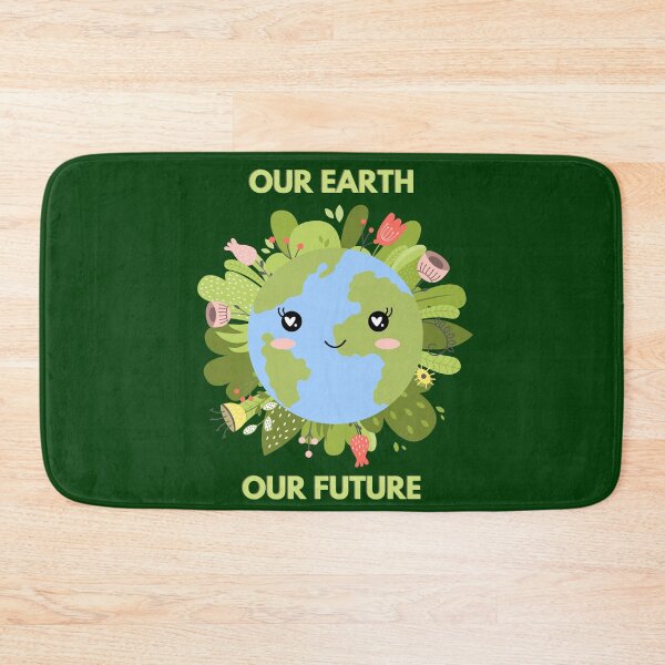 Item preview, Our Earth, Our Future - Happy Earth with flowers - Earth Day designed and sold by The-Muse.