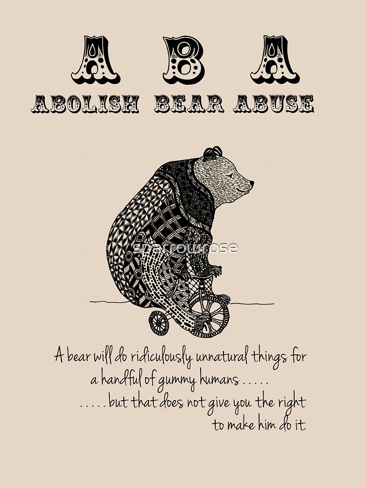 ABA - Circus Bear - Light Background by sparrowrose