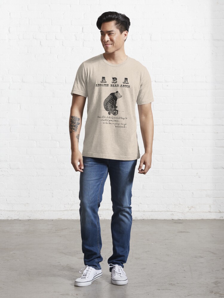 Alternate view of ABA - Circus Bear - Light Background Essential T-Shirt