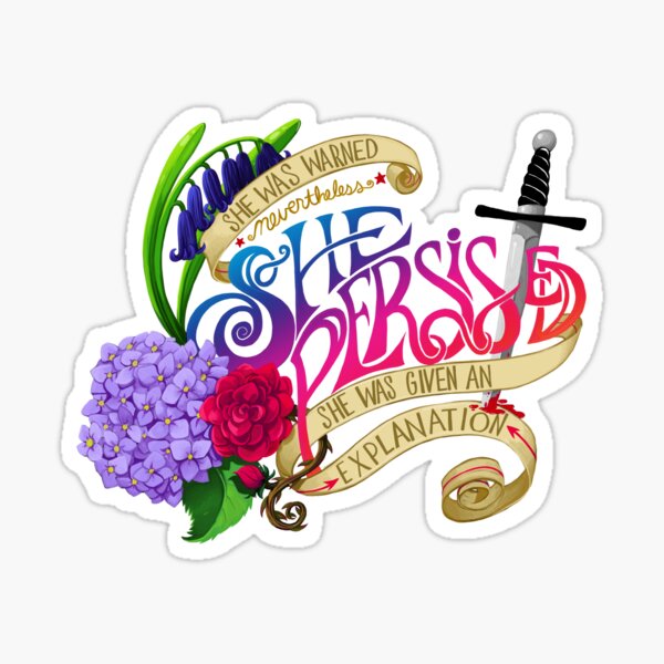 She Persisted - Color Sticker