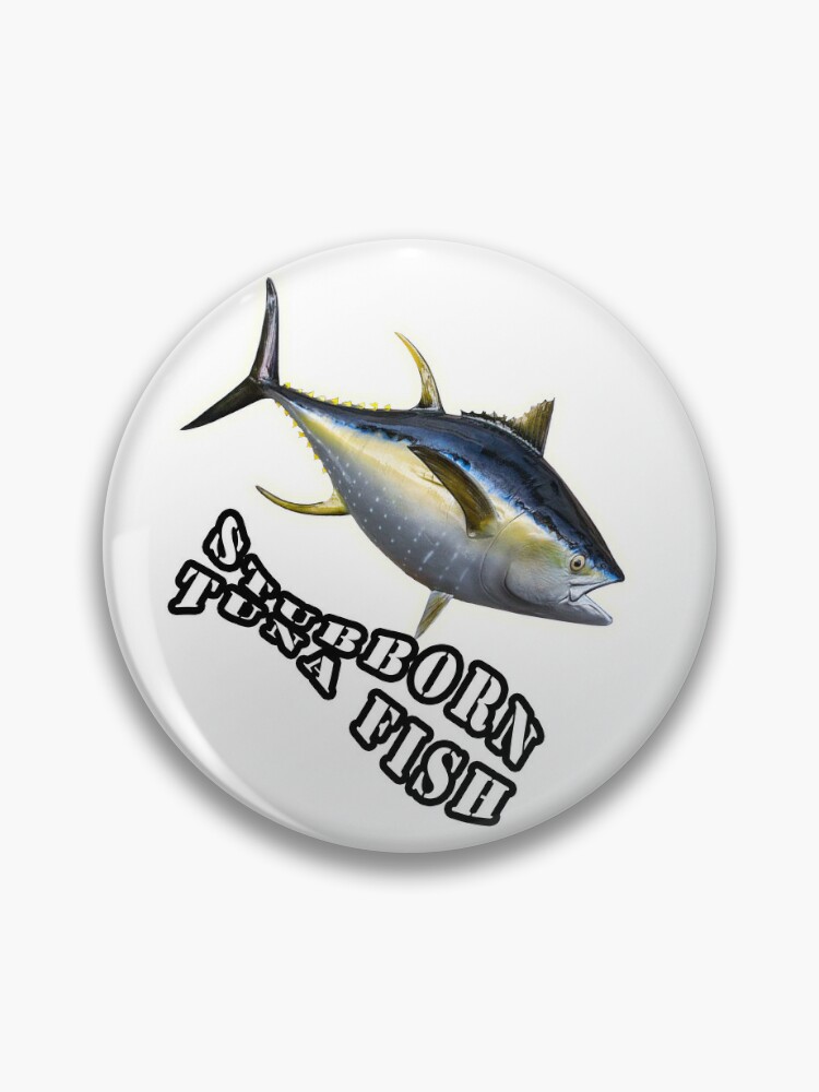 Tuna Fish Fishing Fisherman Pinback Button Pin 