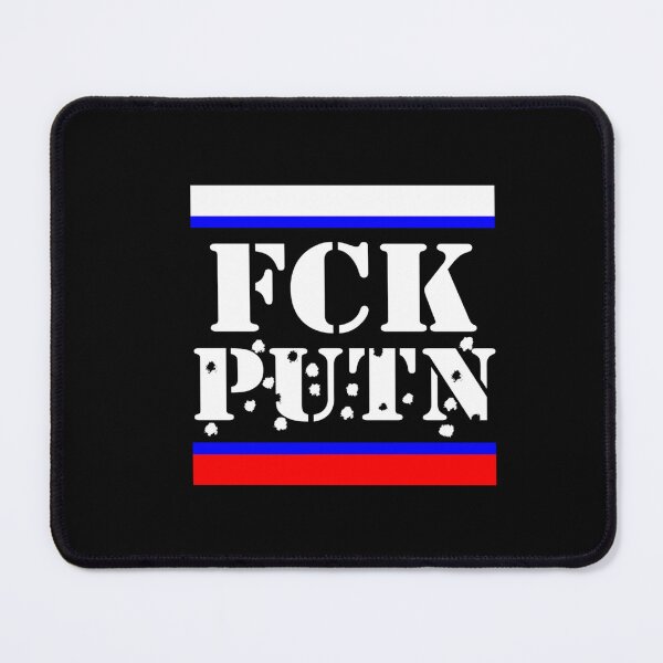 Item preview, FUCK Putin FCK Putin flag shots in white Essential T-Shirt designed and sold by AvaFlynnf.