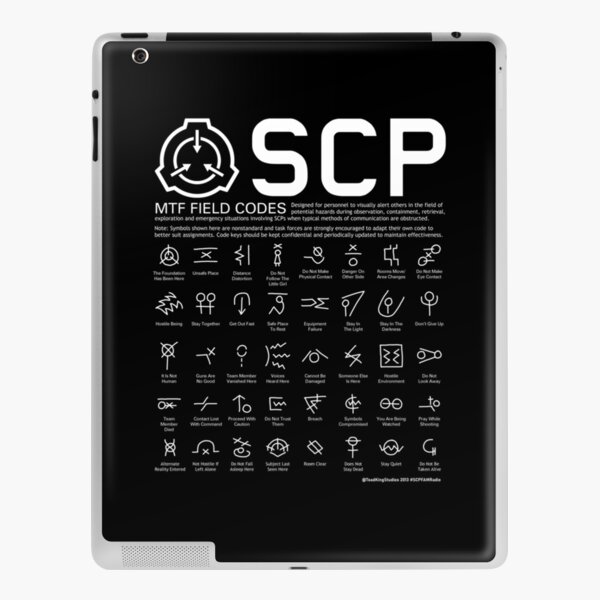 SCP MTF Field Codes by ToadKing07 iPad Case & Skin for Sale by