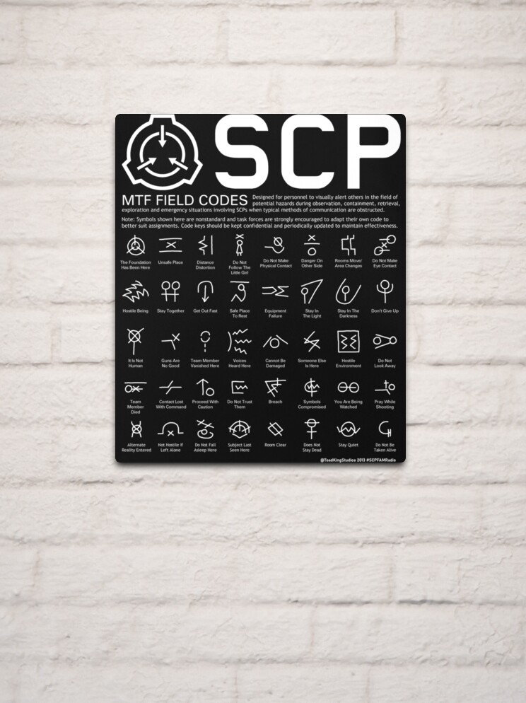 SCP MTF Field Codes by ToadKing07 | Postcard