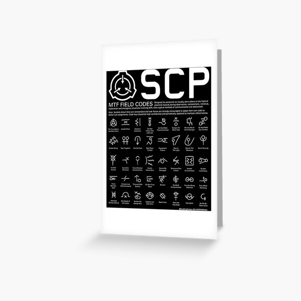 MTF Field Codes, SCP Logo - Black Art Board Print for Sale by  ToadKingStudios