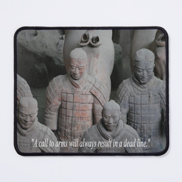Item preview, Terracotta army warning about fruitless wars Quotation  designed and sold by NovawayDirect.
