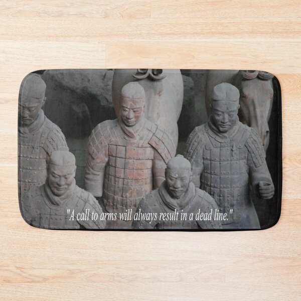 Item preview, Terracotta army warning about fruitless wars Quotation  designed and sold by NovawayDirect.