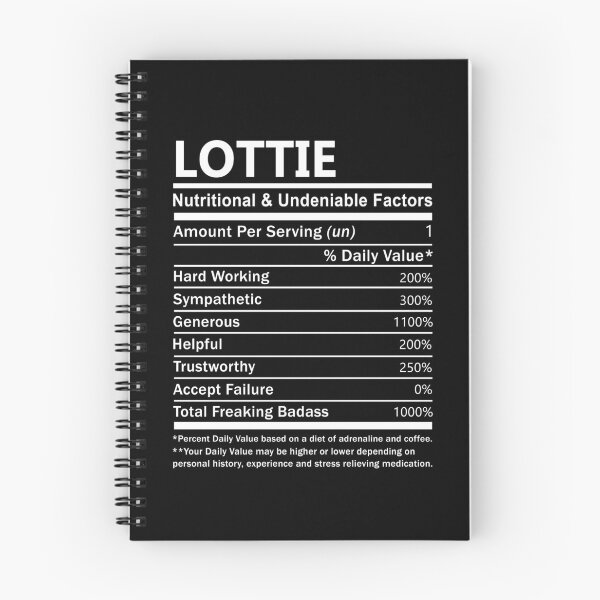 Item preview, Lottie Name T Shirt - Lottie Nutritional And Undeniable Factors Gift Item Tee designed and sold by alexandraf49.