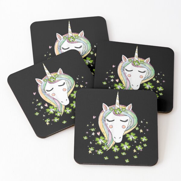 Item preview, St Patricks Day Shamrock Unicorn Girls Irish Cool Green designed and sold by shuwyvyduly964.
