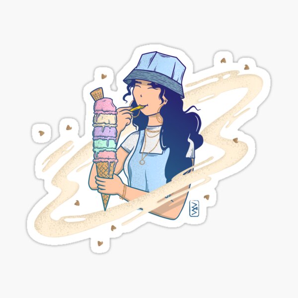 Ice cream cravings Sticker