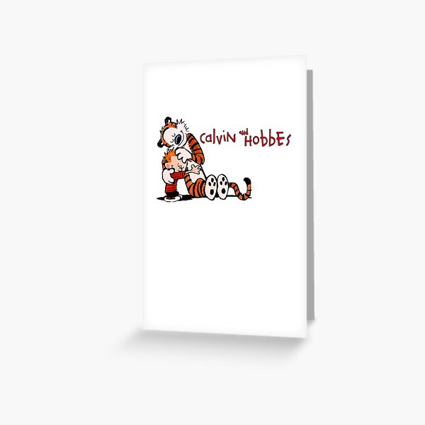 Calvin And Hobbes Comic Strip – Hobbes Tiger American Comic Greeting Card