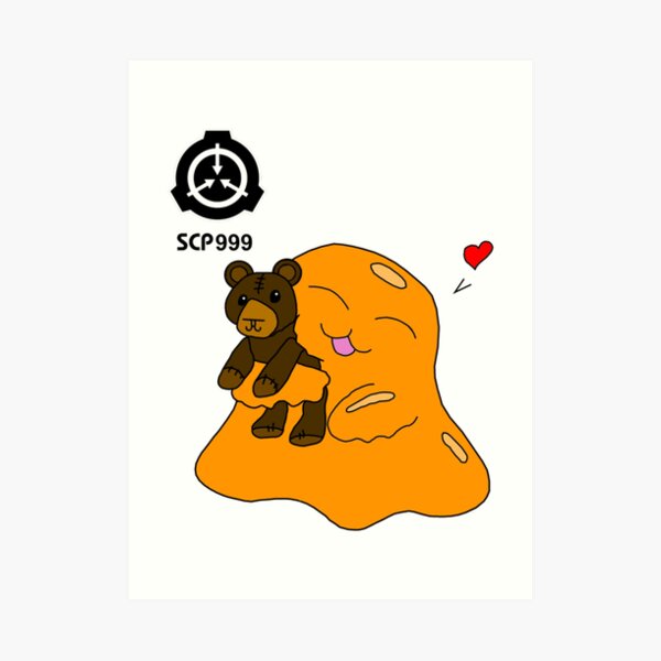 SCP-999 orange blob tickle monster Art Board Print for Sale by