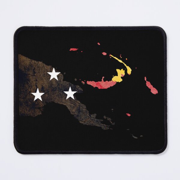 Item preview, Classic Papua and New Guinea flag map designed and sold by EpicMaps.