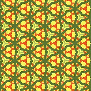 Artwork thumbnail, Hexagonal Intersection Pattern by MclaughlinGifts