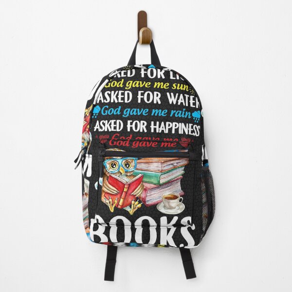 Item preview, I ASKED FOR HAPPINESS - GOD GAVE ME BOOKS designed and sold by AleehaZenger.