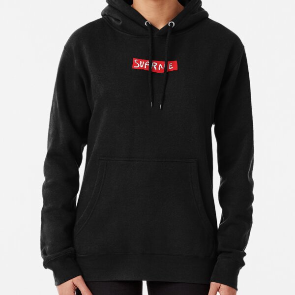 Fake supreme cheap hoodie black