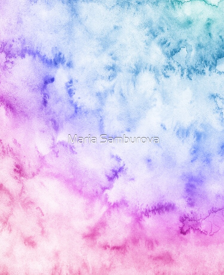 Watercolor background. Soft. Blue, pink, purple.