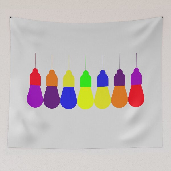 Item preview, All i need is love and beautiful rainbow light bulbs design  designed and sold by PrimeScripts.