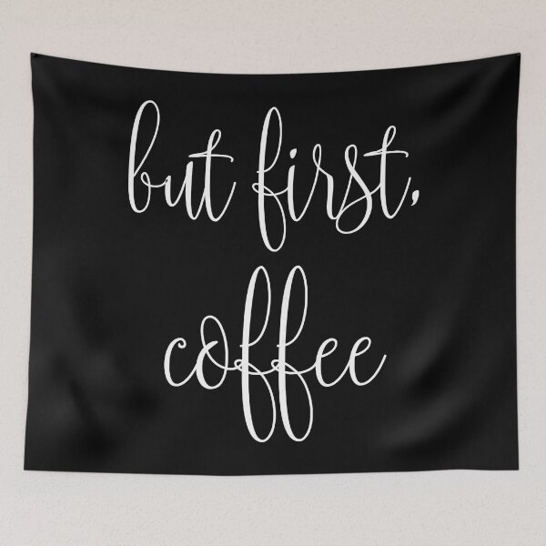 Item preview, But First Coffee designed and sold by vincentalan.