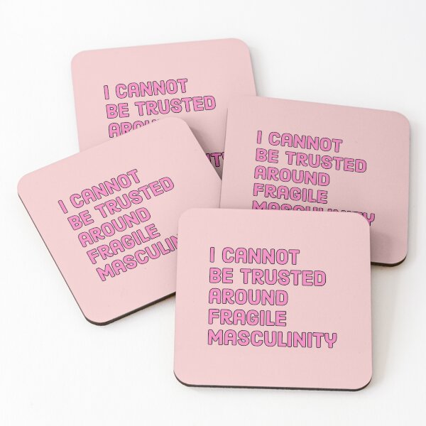 Item preview, I cannot be trusted around fragile masculinity - Funny Feminist quote designed and sold by Theleochick.